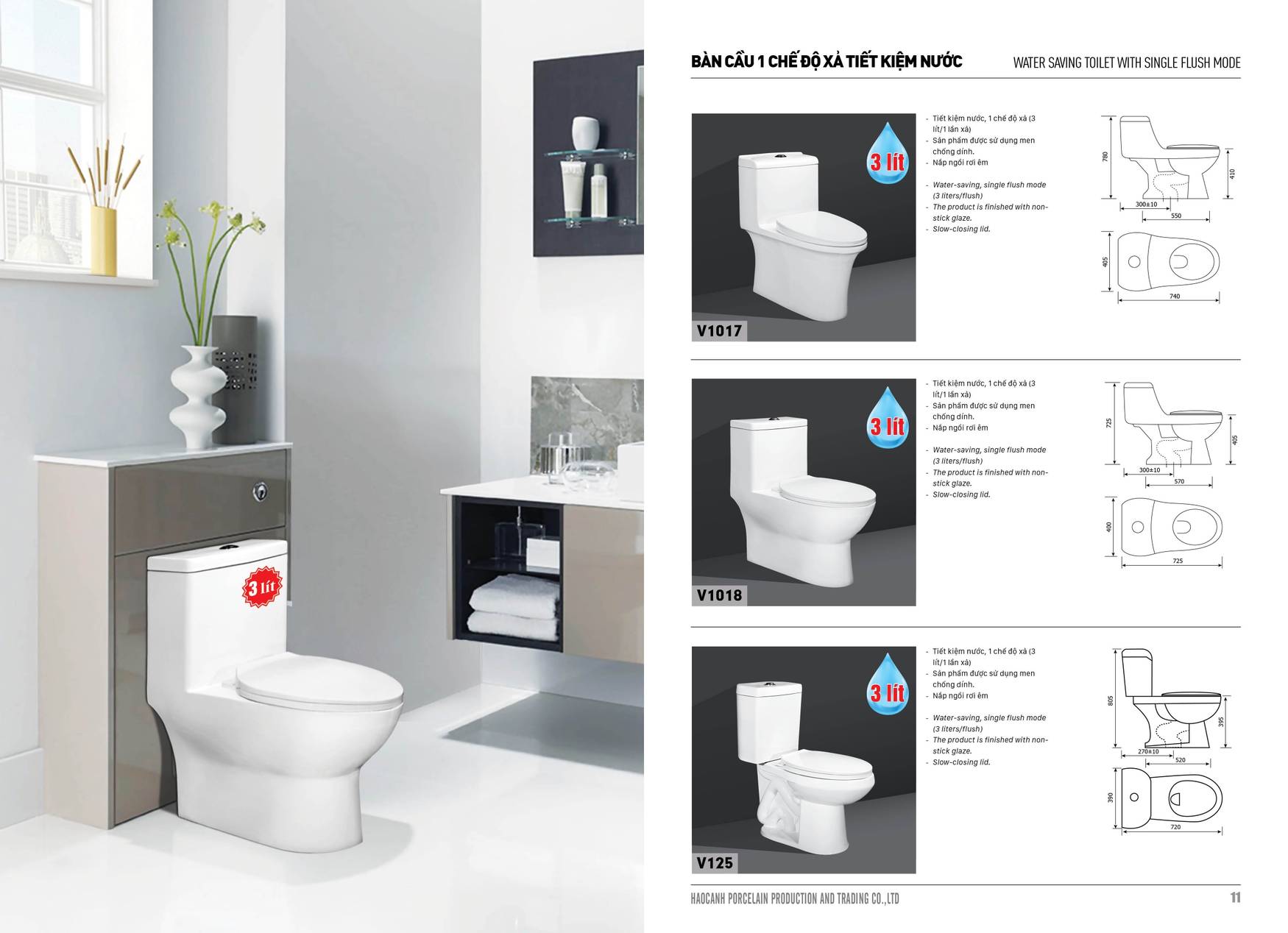 Bảng giá và Catalogue Thiết bị vệ sinh Hảo Cảnh HC mới nhất 2025 /Page 5